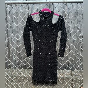 Dave & Johnny Vintage Shoulder Cut Out Dress Size 5-6